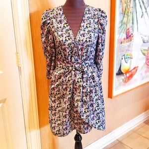 Neon & Nylon Floral Belted Dress